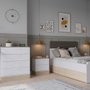 Hanah Home Cómoda de 5 Cajones Roble y Blanco